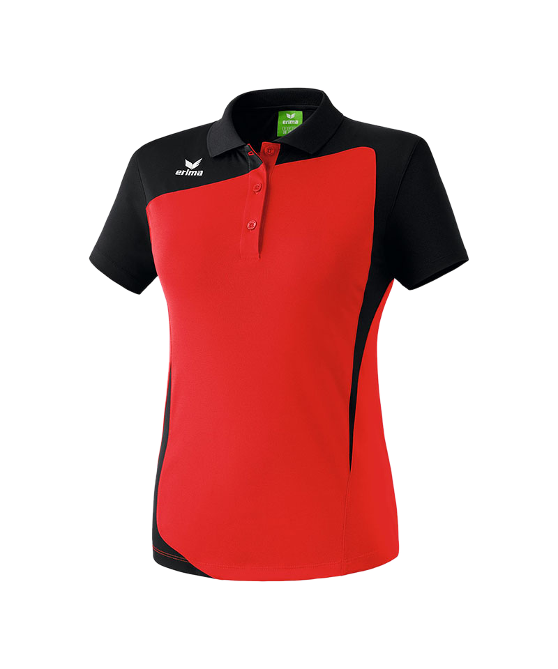 Erima Club 1900 Poloshirt Damen Rot Schwarz