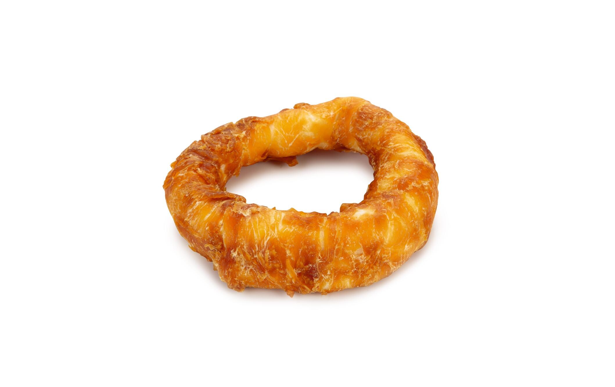 Kausnack Rinderhaut Ring mit Huhn, 1 x 12.5 cmKauspass für Hunde