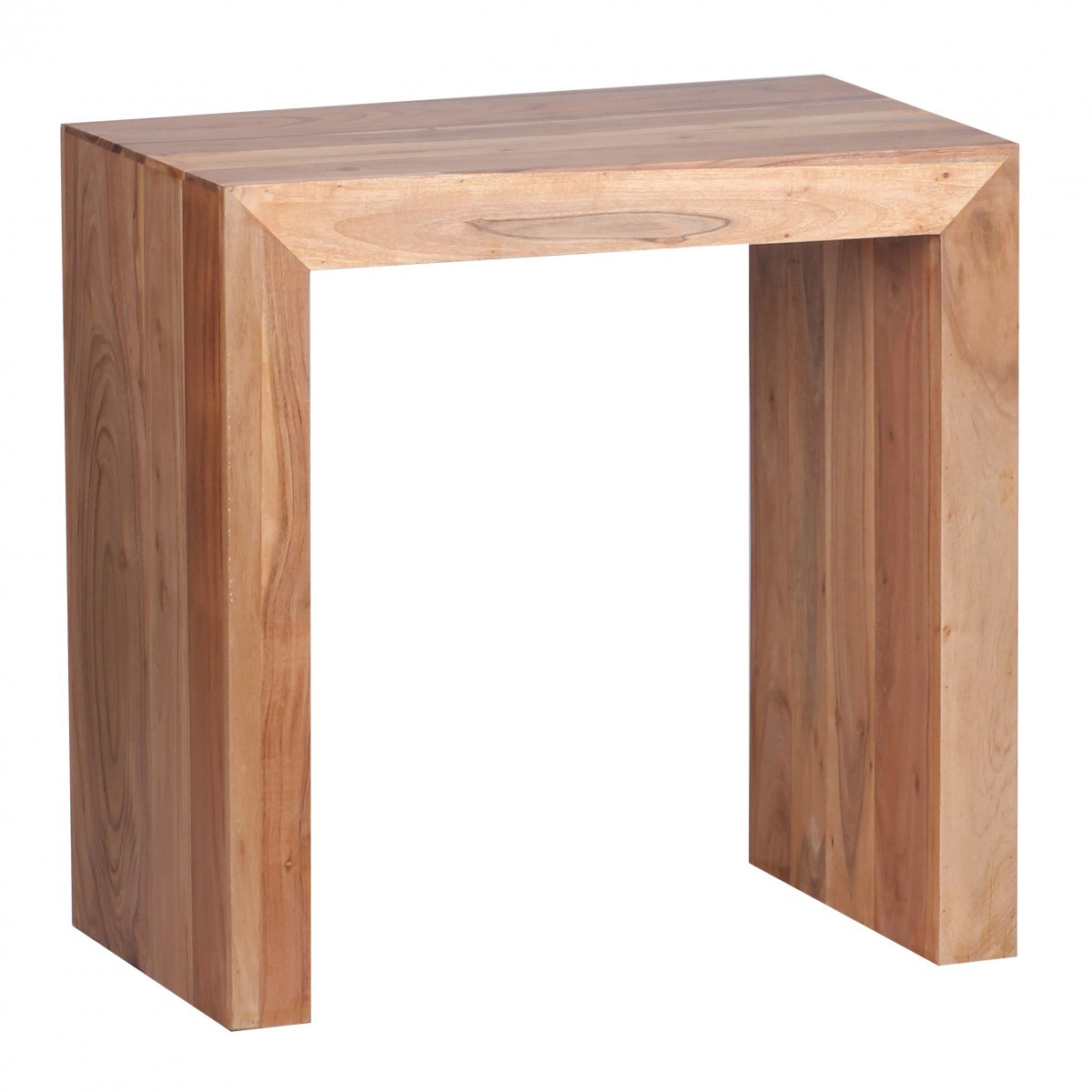 Beistelltisch - klar lackiert - Akazie massiv - 60 cm breit