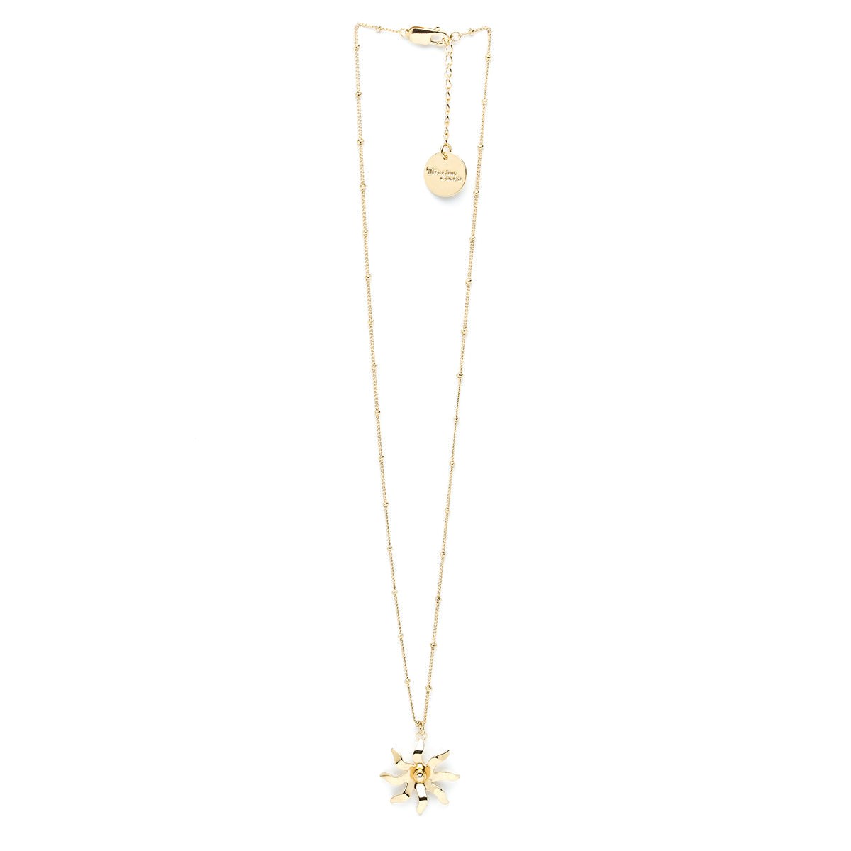 collier soleil doré à l'or fin - ÉOS
