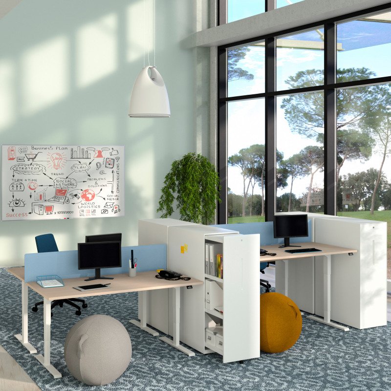 Bureau assis-debout Ecla Ergo Premium réglage électrique en hauteur à mémoire de position