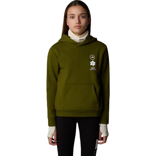 Sweatshirt THE NORTH FACE G FLOWER GRAPHIC RELAXED HOODIE FOREST OLIVE
