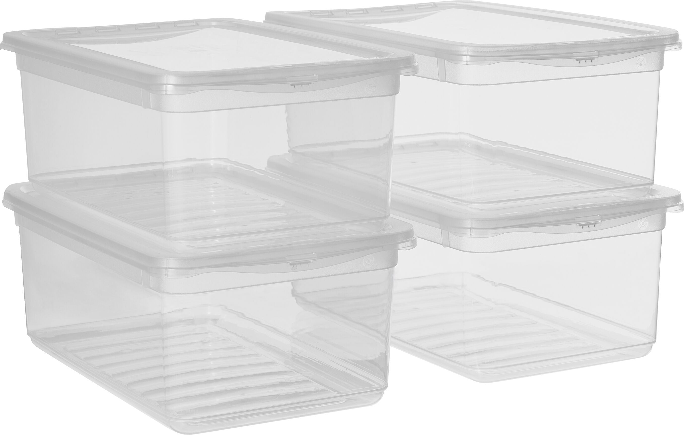BEA Aufbewahrungsbox - Transparent / B: 33.0 cm x T: 19.5 cm x H: 12.0 cm