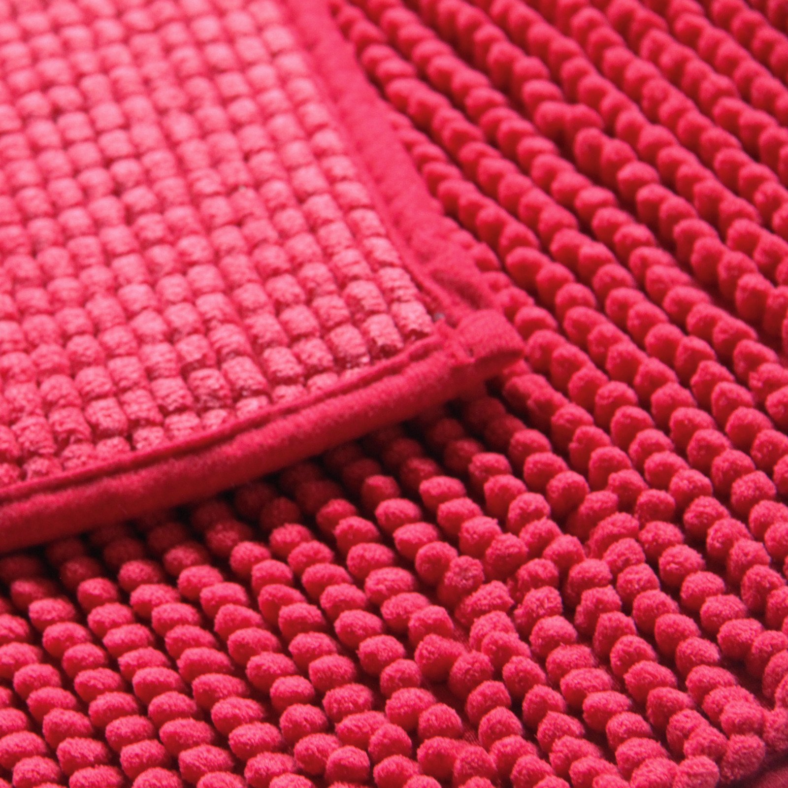Badeteppich Chenille 60x90cm, rot