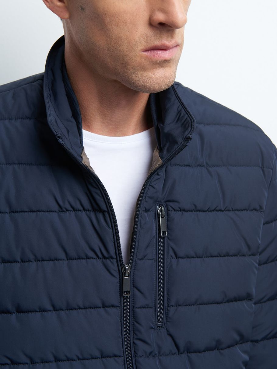 Blouson matelassé col montant