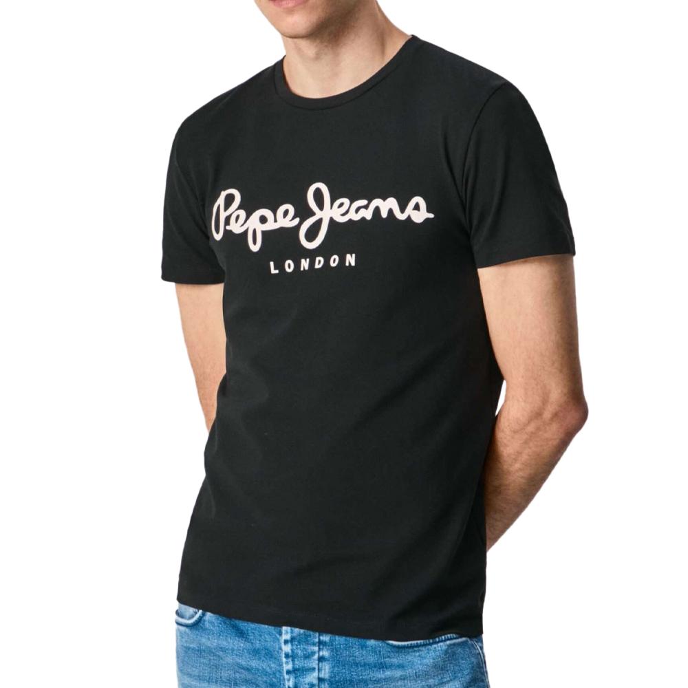 Pepe jeans T-shirt Noir Homme Pepe Jeans Original Stretch N