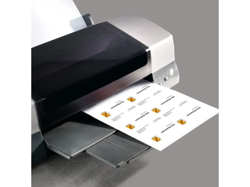 Sigel DP839 - Mikroperforeret - skinnende hvid - 85 x 55 mm - 200 g/m² - 150 kort (15 ark x 10) visitkort