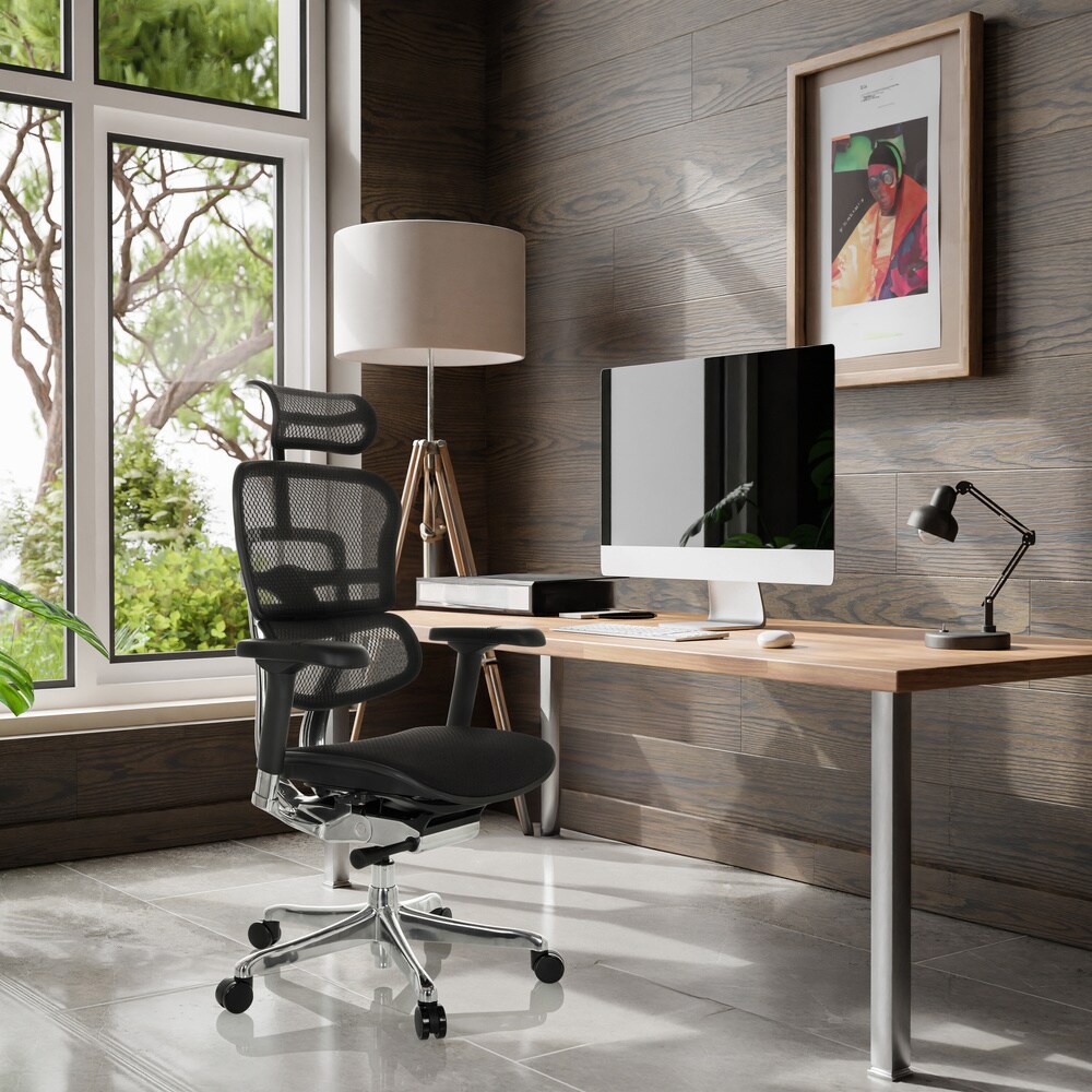 Luxus Chefsessel ERGOHUMAN GEN2 Stoff/Netzstoff mit Armlehnen (höhenverstellbar) hjh OFFICE