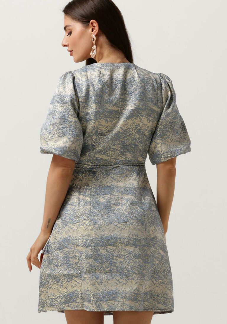 Y.A.S. lichtblauwe y.a.s. mini jurk yasclera ss dress