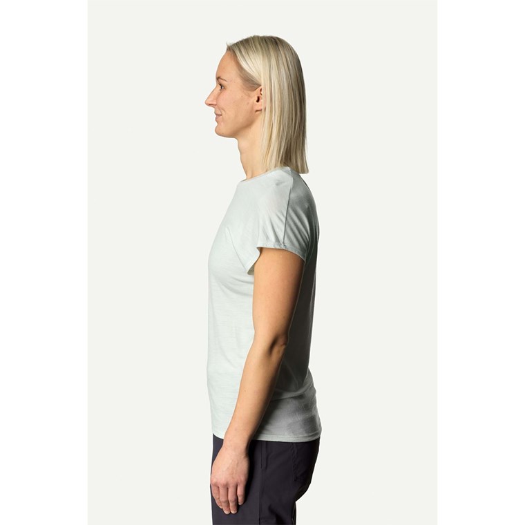 Houdini Activist Tee Women Shore Green