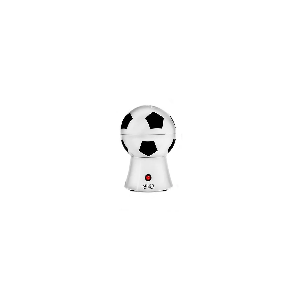 Adler popcornmaskin som ser ut som en fotball