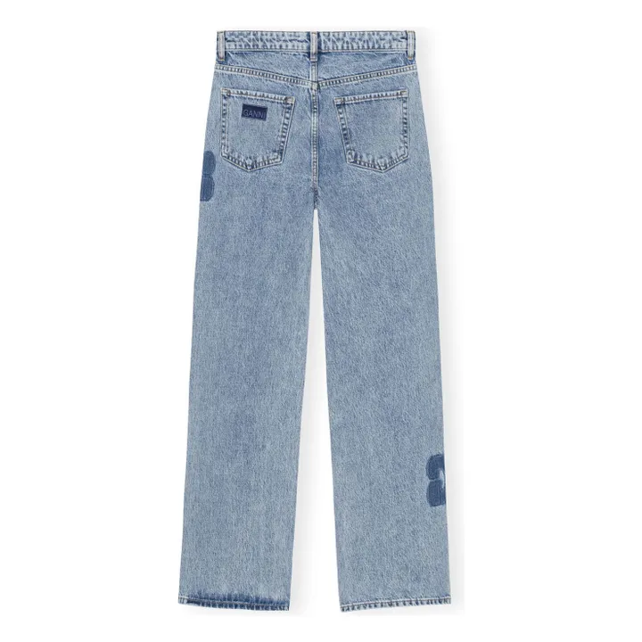 Ganni Jean Patch Izey Coton Bio | Mid Blue