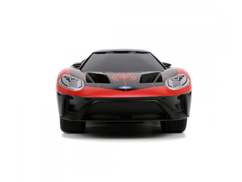Jada Toys Ford GT 2017 Miles Morales RTR, 1:16 Ferngesteuertes Auto im Marvel Miles Morales Design