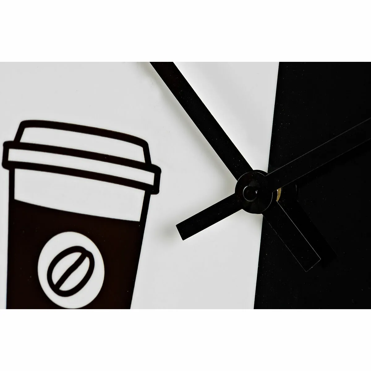 DKD Home Decor Horloge Murale Métal Noir