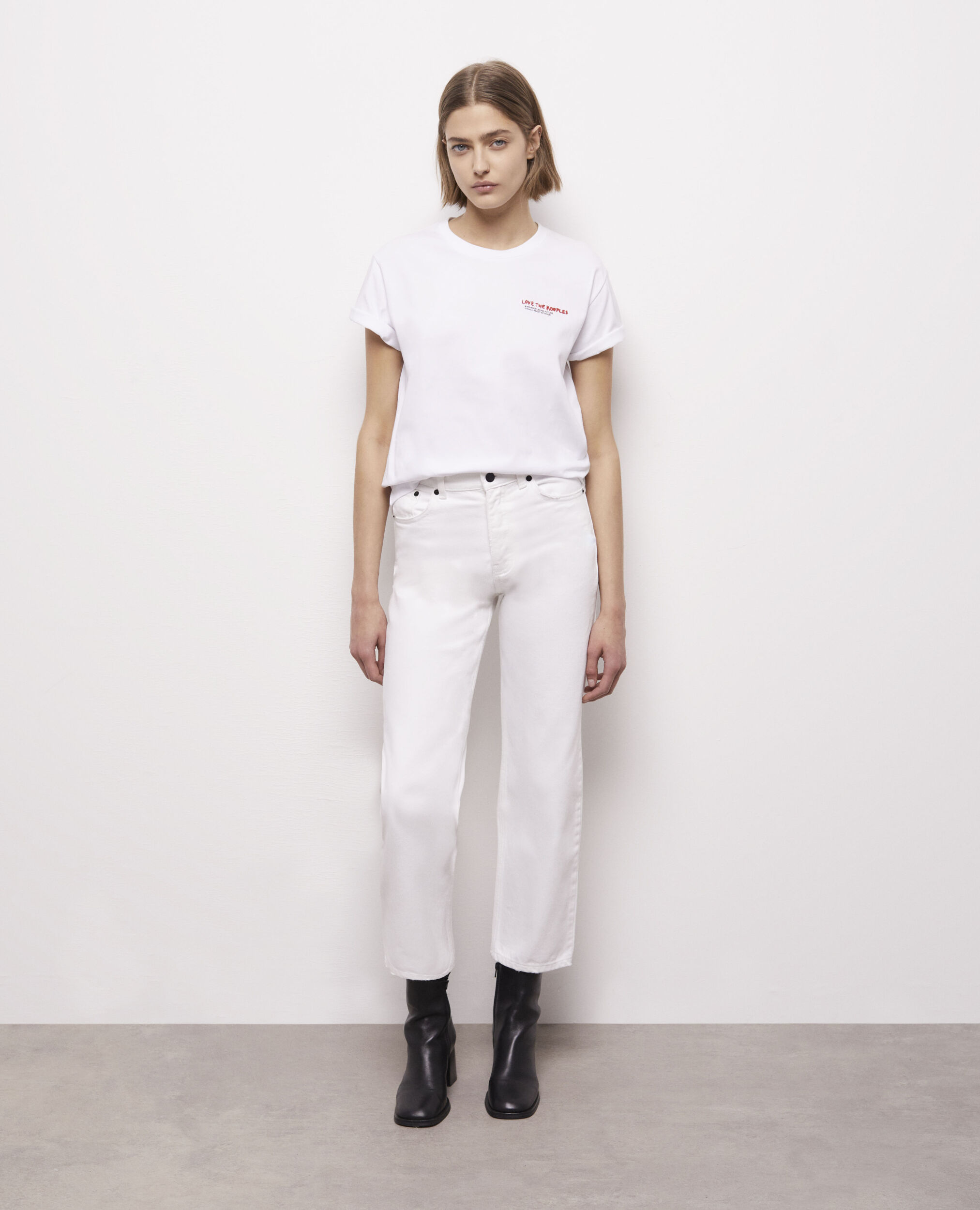 Jean droit blanc