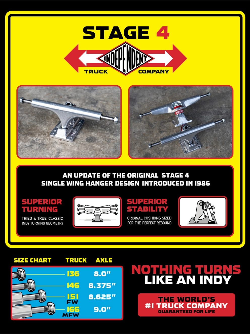 Independent 151 Stage 4 Truck silver