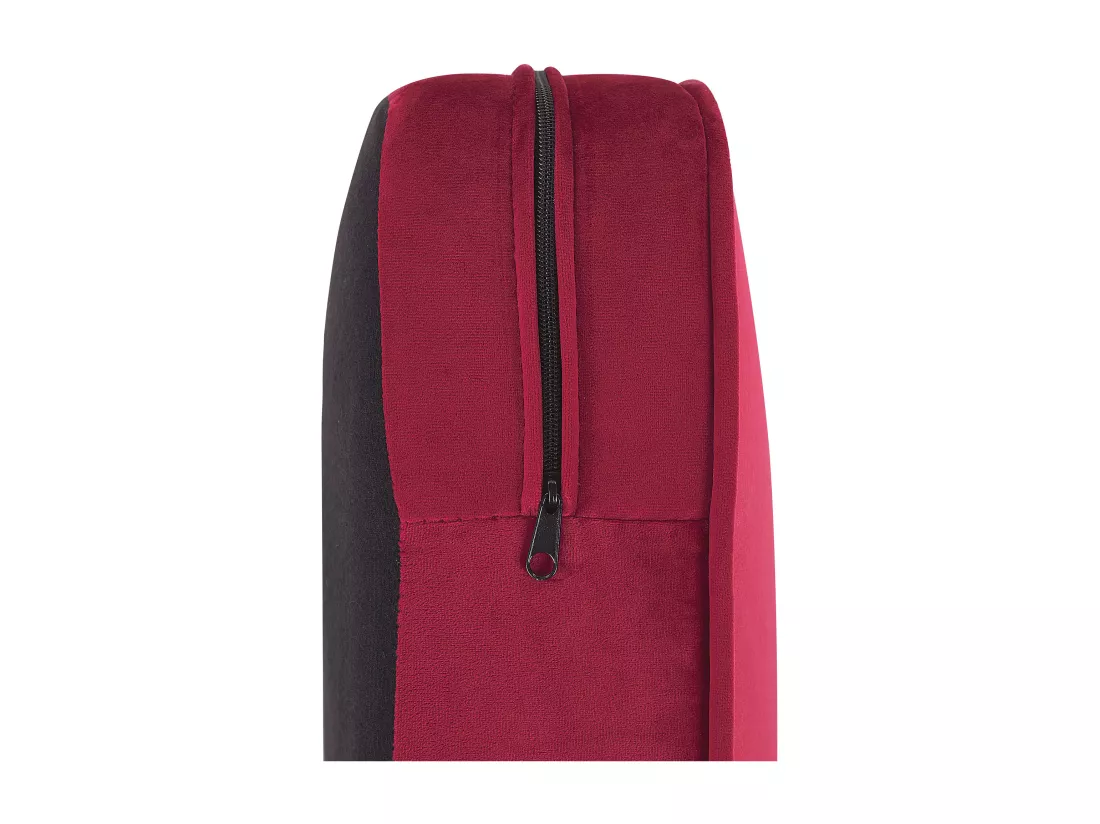 Fauteuil CHESTERFIELD Velours Rouge foncé