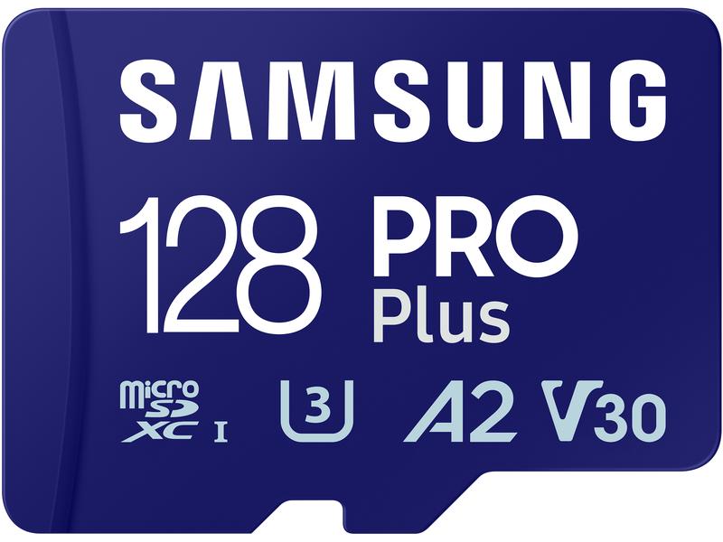 Samsung microSDXC-Karte Pro Plus (2023) 128 GB Speicherkarte mit 128 GB Speicherkapazität