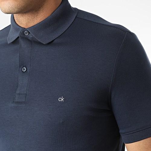 Polo Manches Courtes Liquid Touch Slim 7090 Bleu Marine
