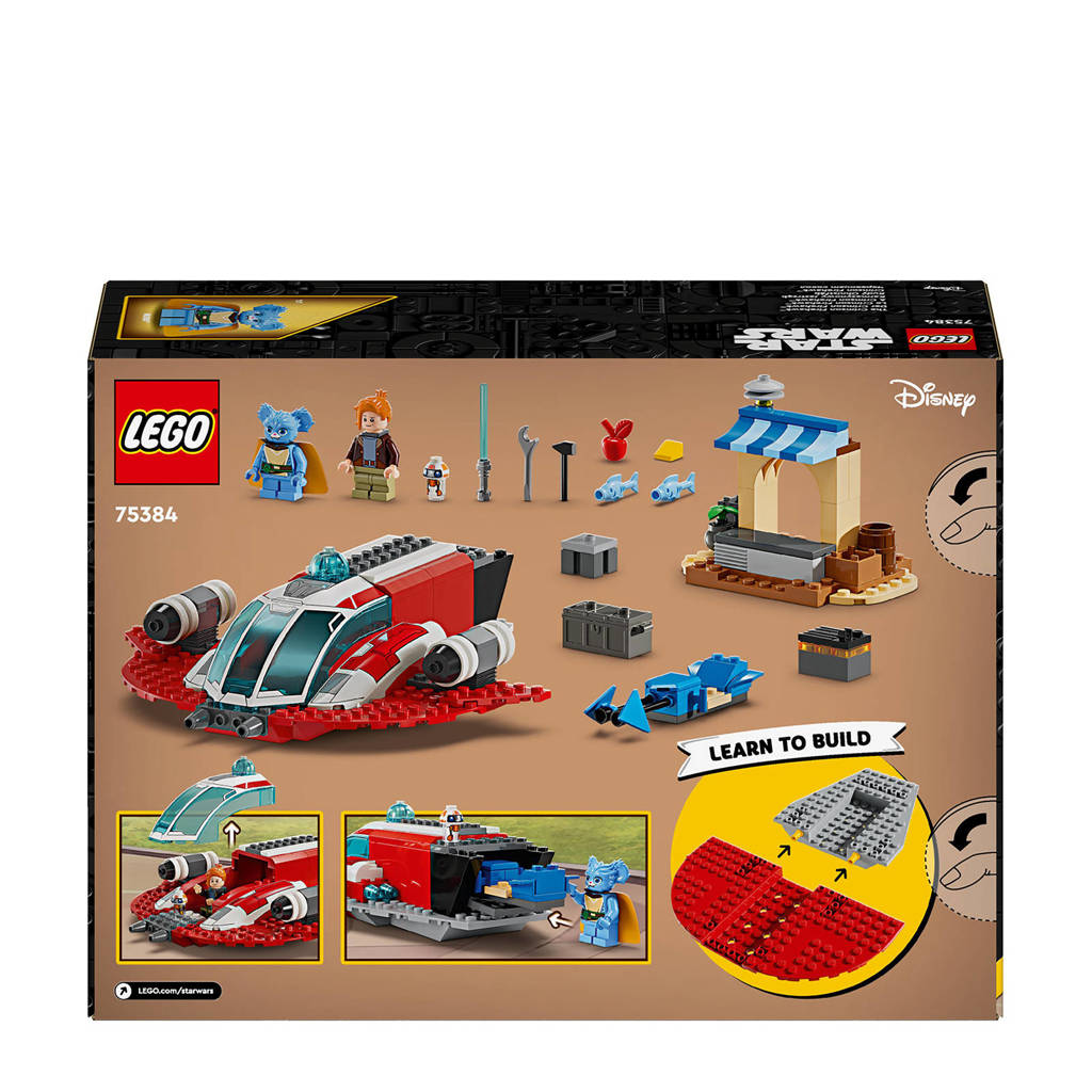 Veel elementen = veel speelplezierYoung Jedi Adventures De Crimson Firehawk Bouwbaar Ruimteschip Speelgoed 75384