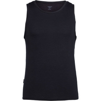Icebreaker Merino Anatomica Tank  Funktionsshirt Kurz Black Herren