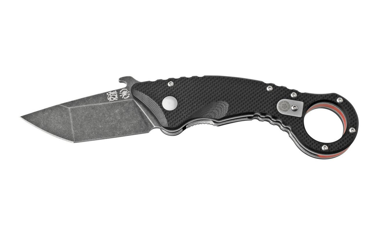 Spartan Blades Ronin Shoto SFBL9BK Black Red G10 karambitmes
