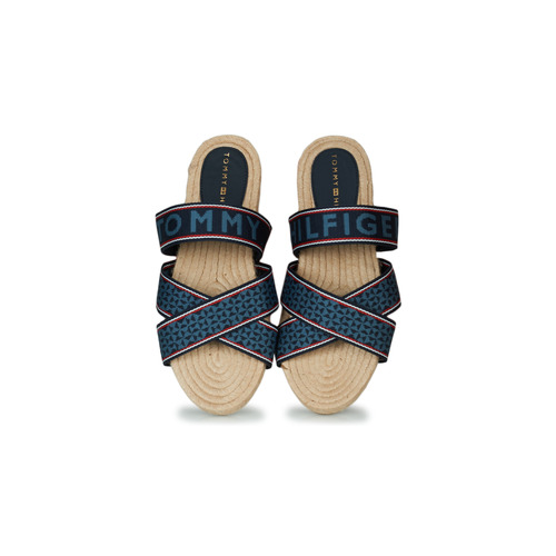 Tommy Hilfiger - TOMMY WEBBING FLAT ESPADRILLE - Bleu