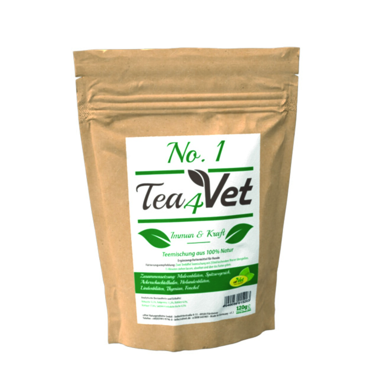 cdVet Tea4Vet No.1-Immun & Kraft 120 g