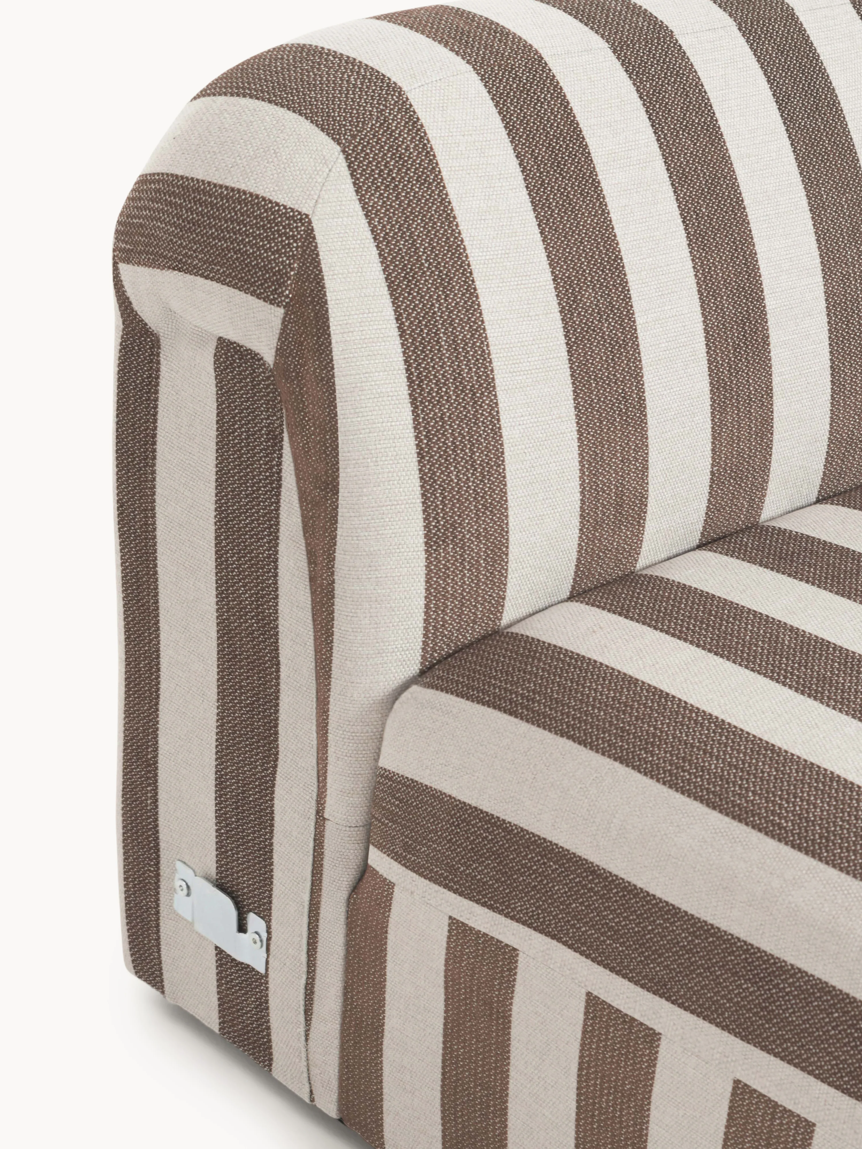 Gestreepte chaise longue module Wolke