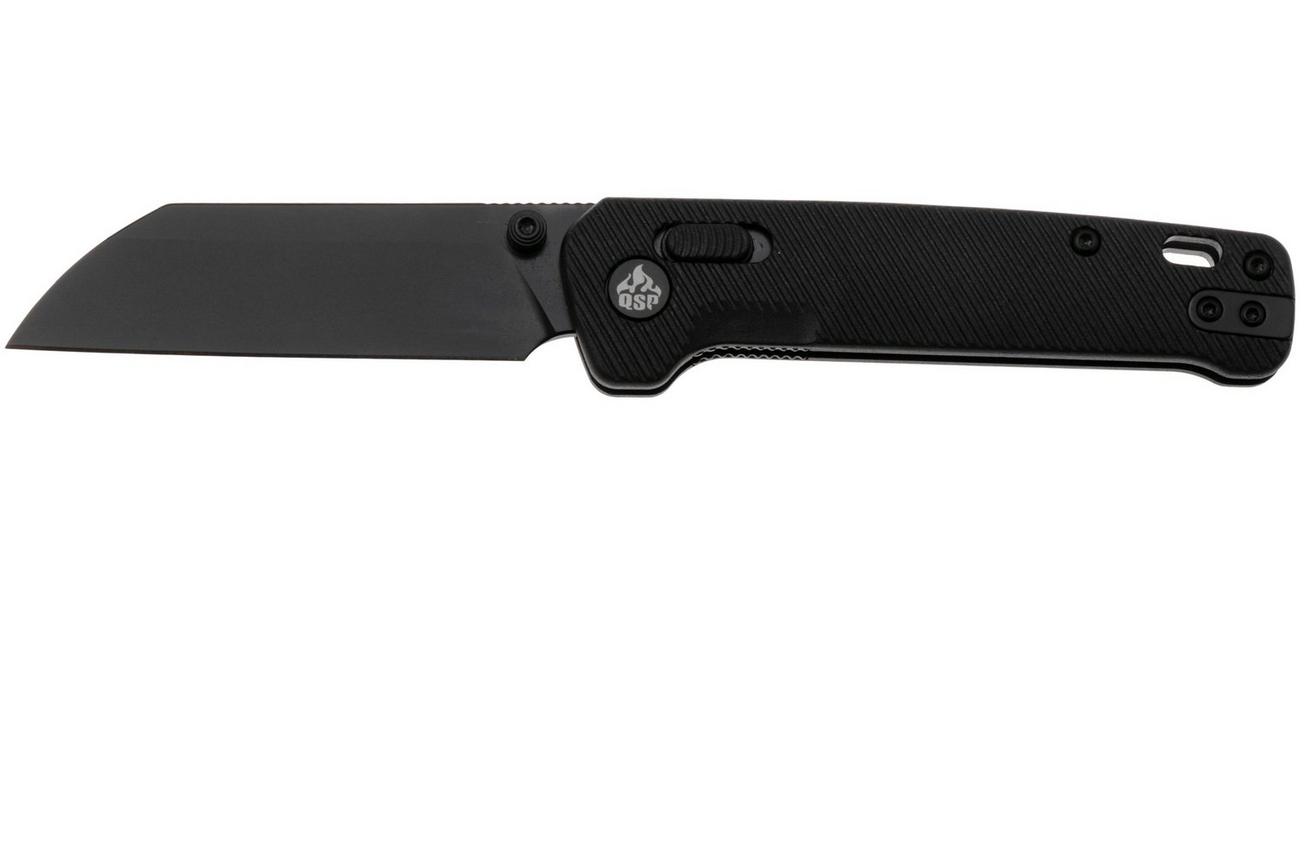 QSP Knife Penguin Glyde QS130GL-A2 PVD 14C28N, Black FRN, zakmes