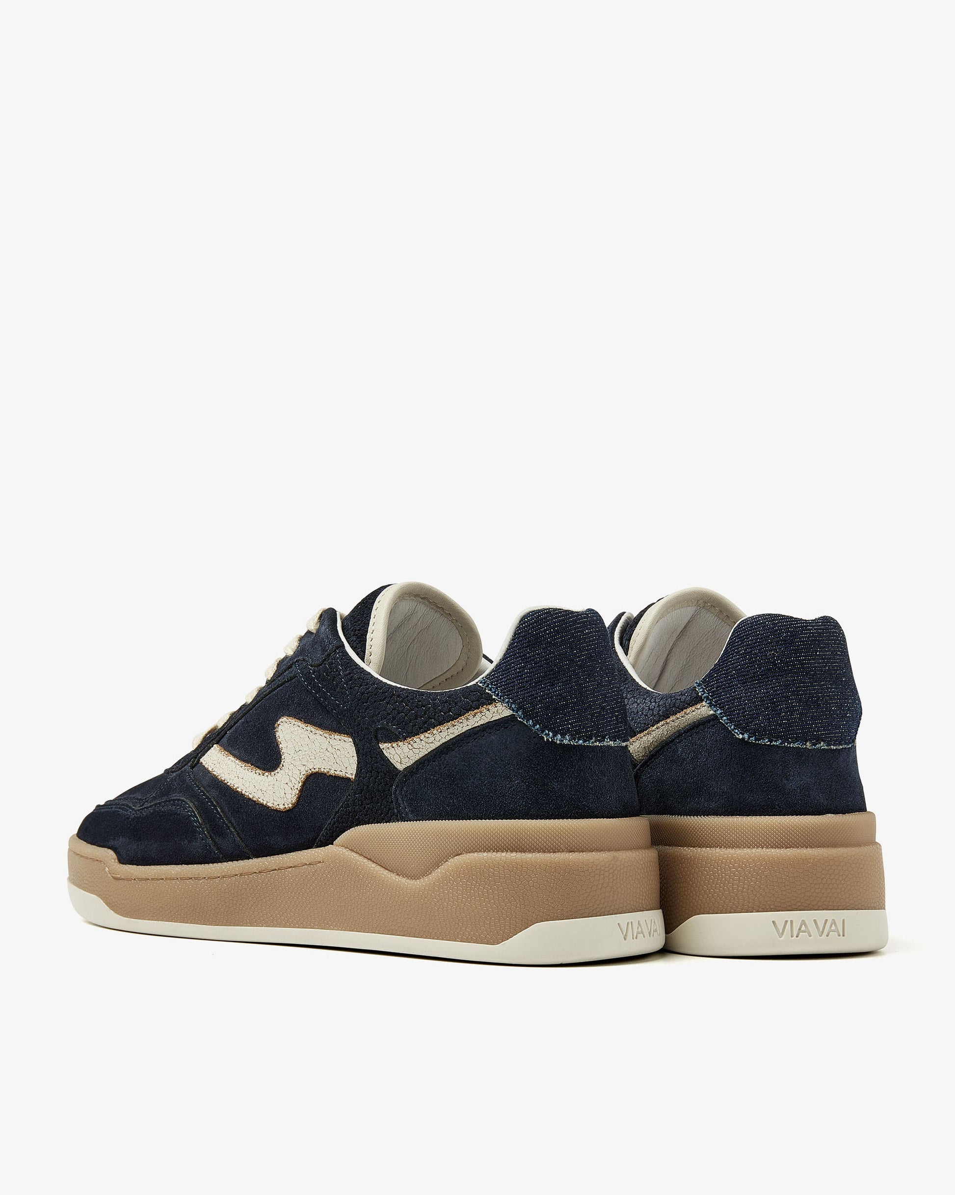 VIA VAI blauwe dames sneakers Sam Levi