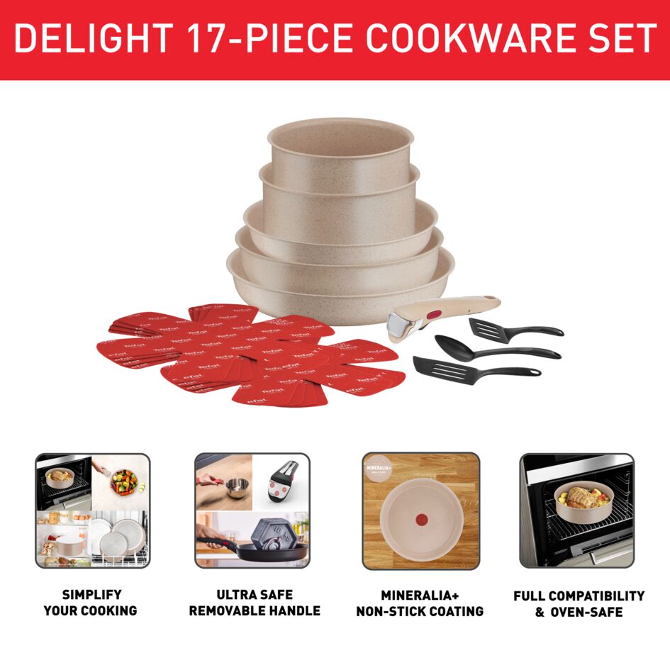Ingenio Delight On 17-delige pannenset - inductie