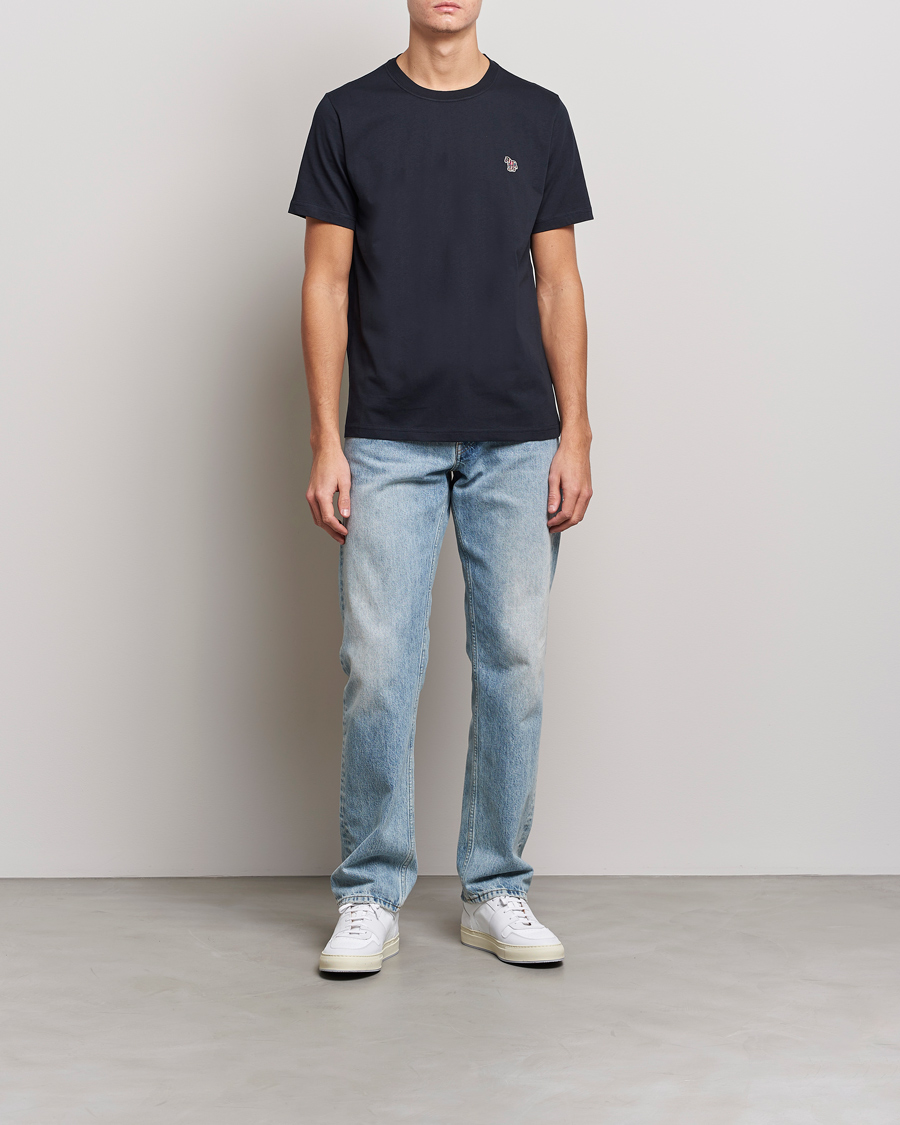 PS Paul Smith Organic Cotton Zebra T-Shirt Navy