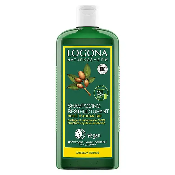 Shampoo Reconstrutor para Cabelos Logona com Óleo de Argan Orgânico 250ml