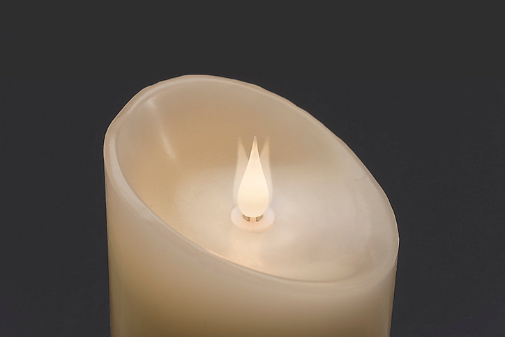 Bougie à LED aspect cire