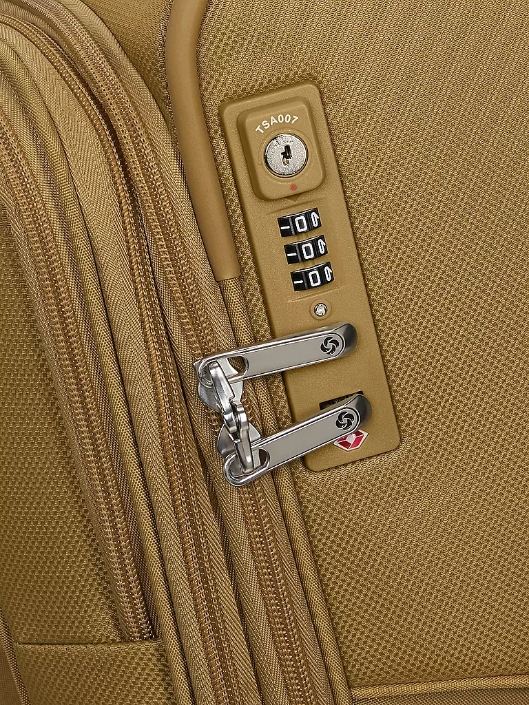 SAMSONITE Trolley  D'LITE SPINNER 71cm erweiterbar mustard yellow senf