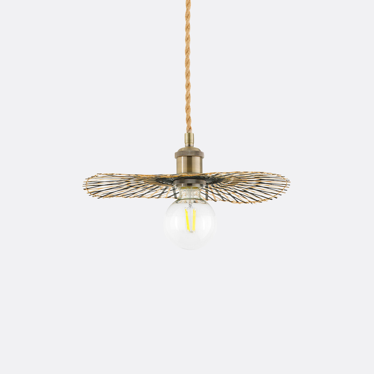 LA REDOUTE INTERIEURS<br>Luminária pendente arejada em bambu Ø30 cm, Ezia