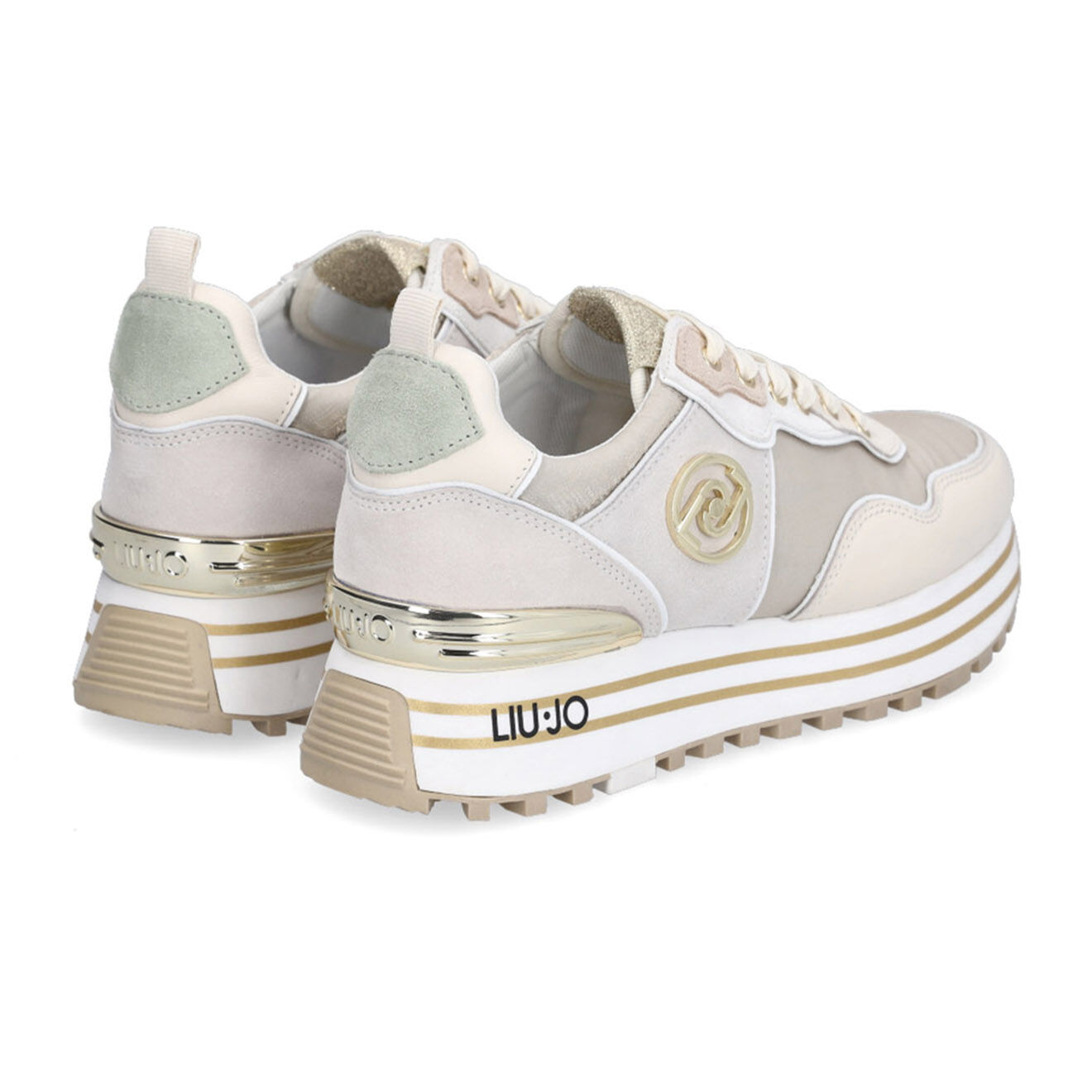 Liu-Jo Sneakers en Cuir Albane beiges