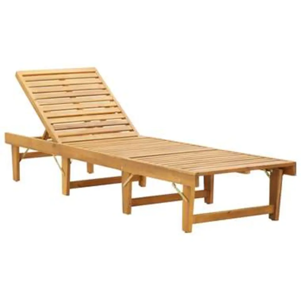 vidaXL - Ligbed - Grijs - Hout