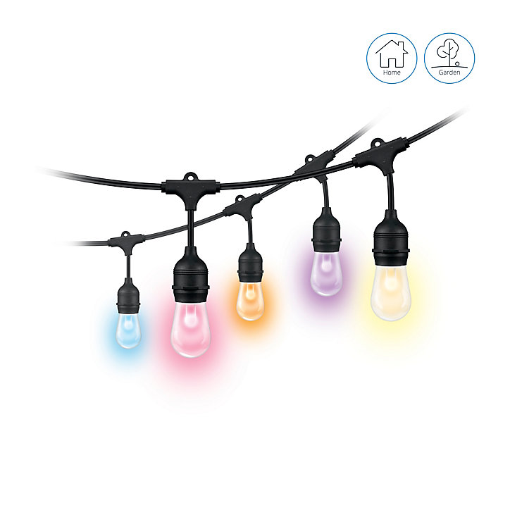 Guirlande lumineuse connecté extérieur LED Wiz 120lm 12W IP65 15m