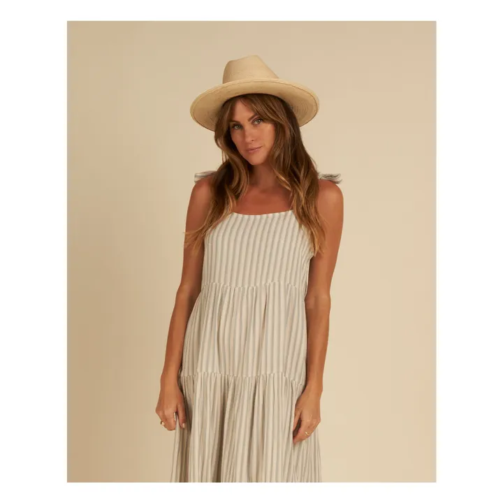 Rylee + Cru Robe Longue Rayée Harbor - Collection Femme | Bleu