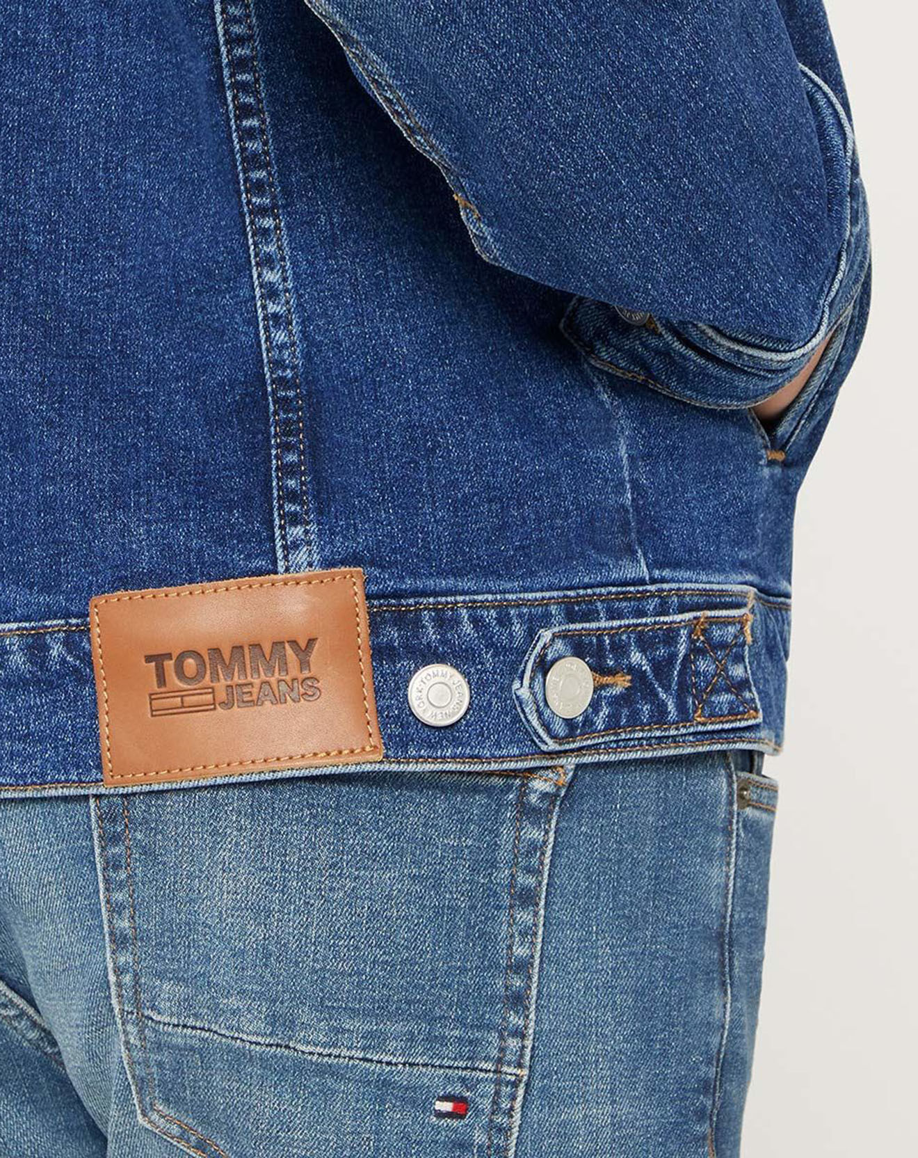 Tommy Jeans Veste en jean Trucker bleue