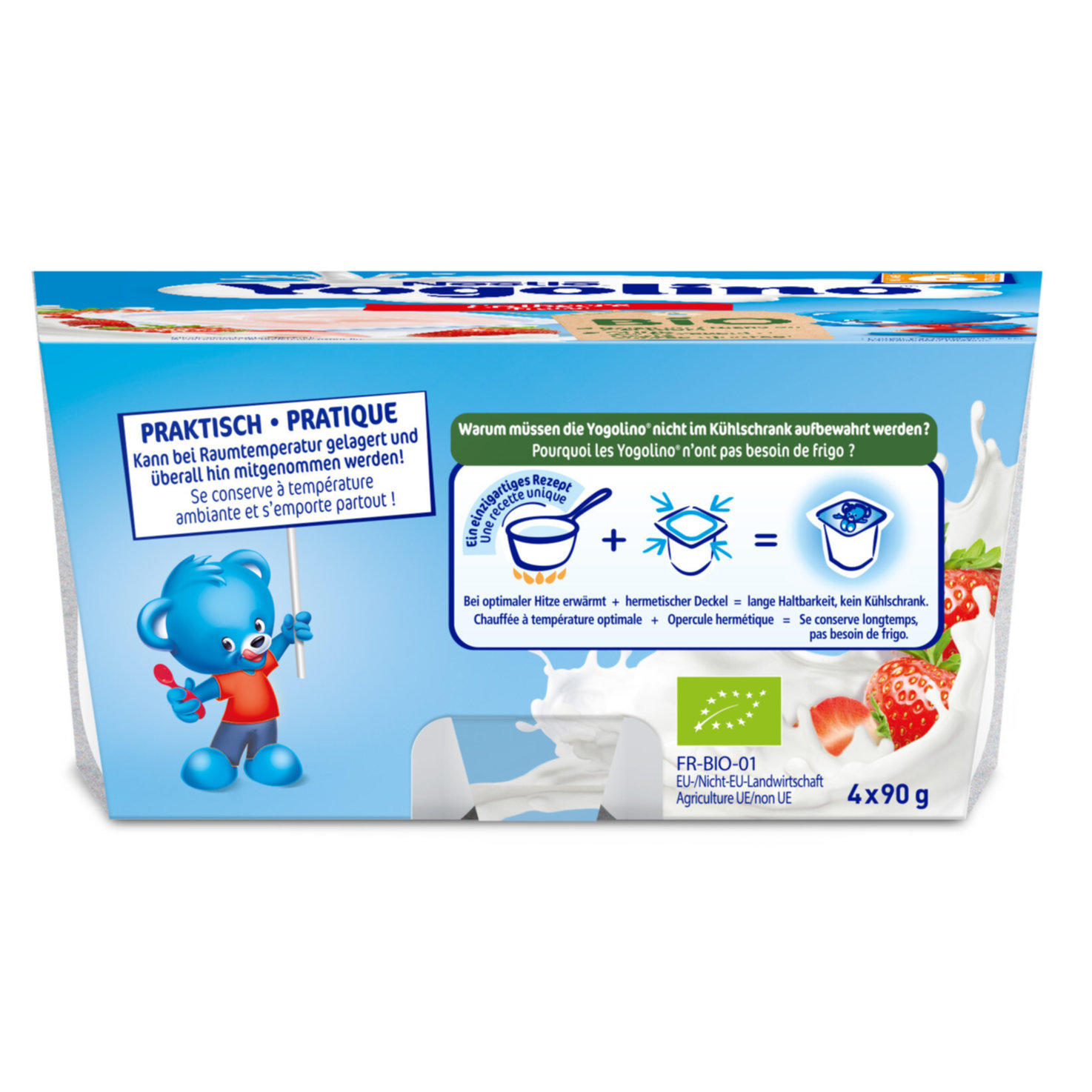 Nestlé Yogolino Joghurt Erdbeer 4x100g 6+ Monate