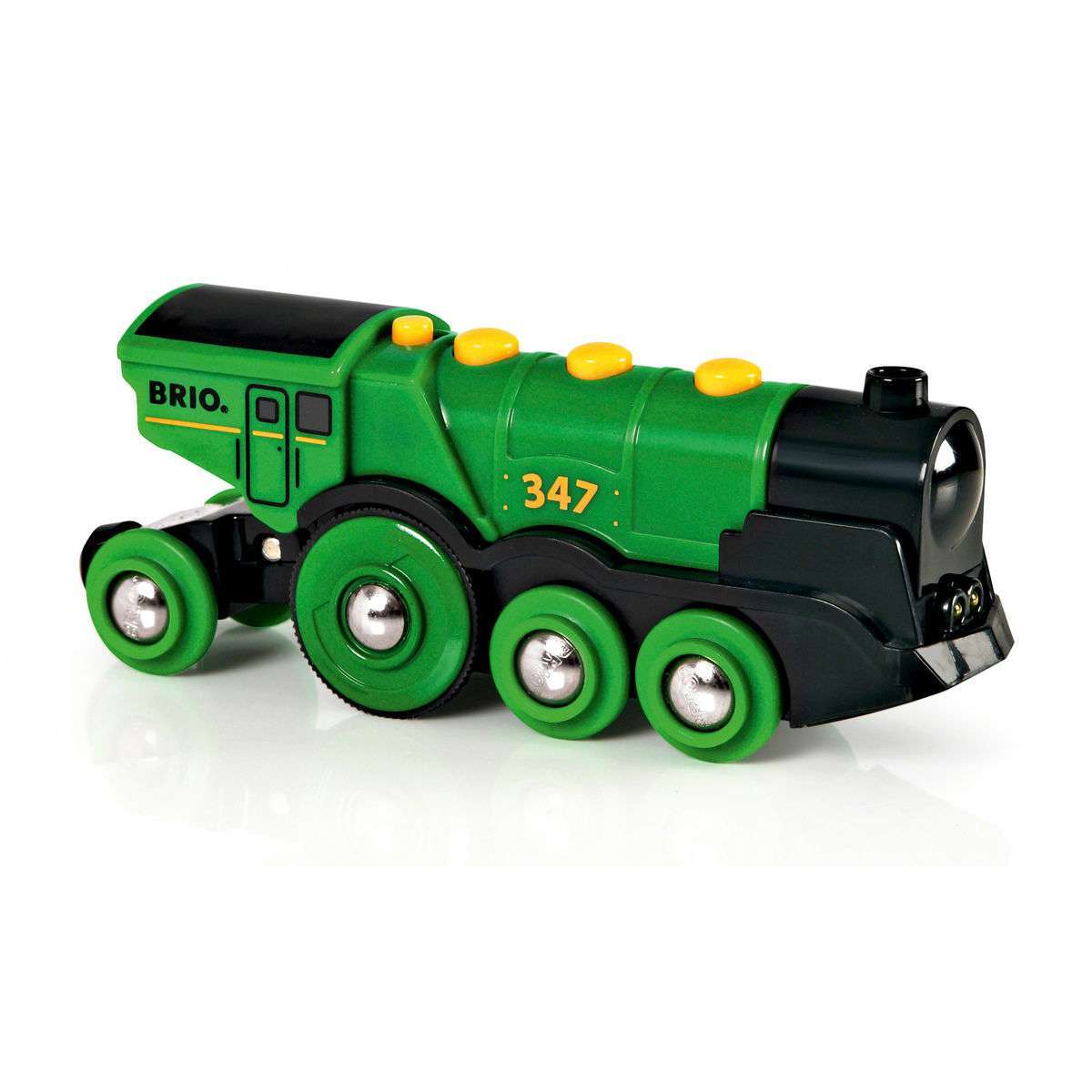 BRIO Spiel Grüner Gustav Batterielok