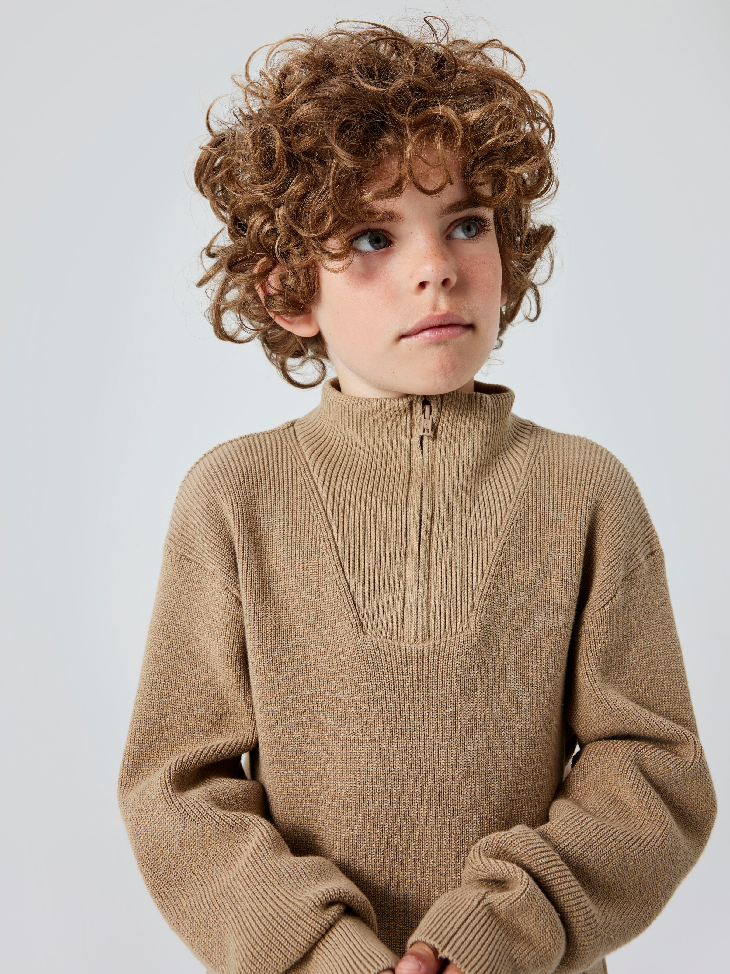 Name It Strickpullover »NKMNESOLLE LS KNIT NOOS«, mit Troyer-Kragen