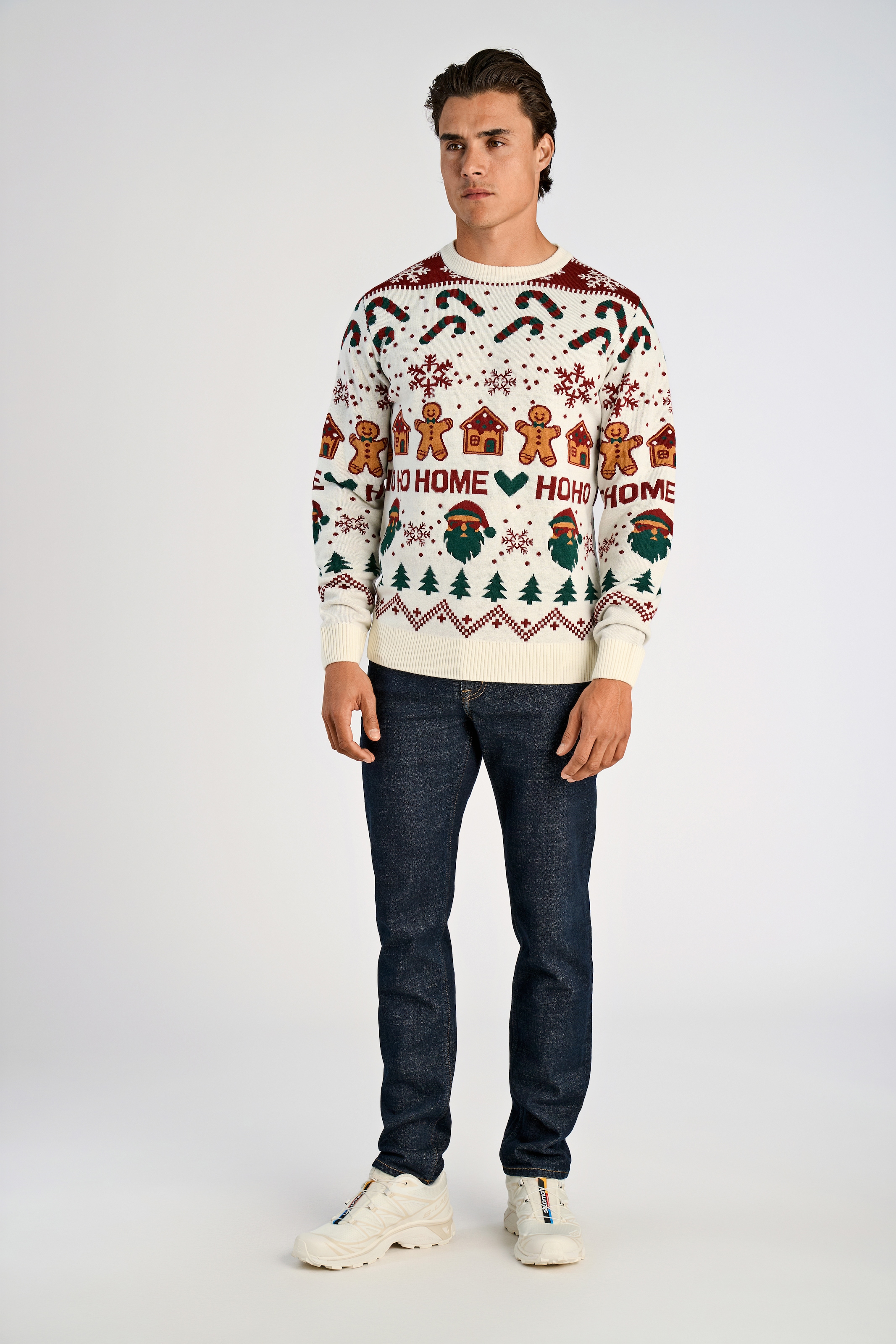 LINDBERGH Weihnachtspullover , mit Intarsien Muster