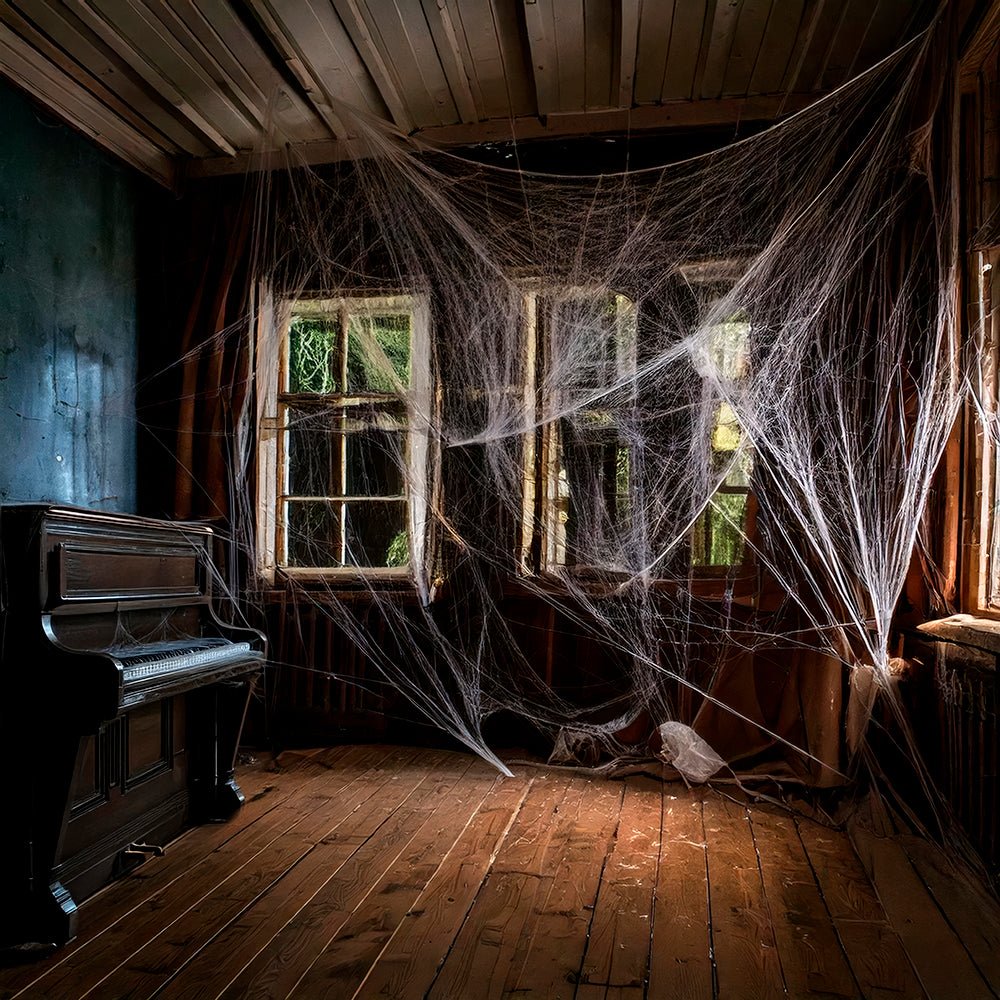 Halloween Hangdecoratie Wit Spinnenweb 60gr