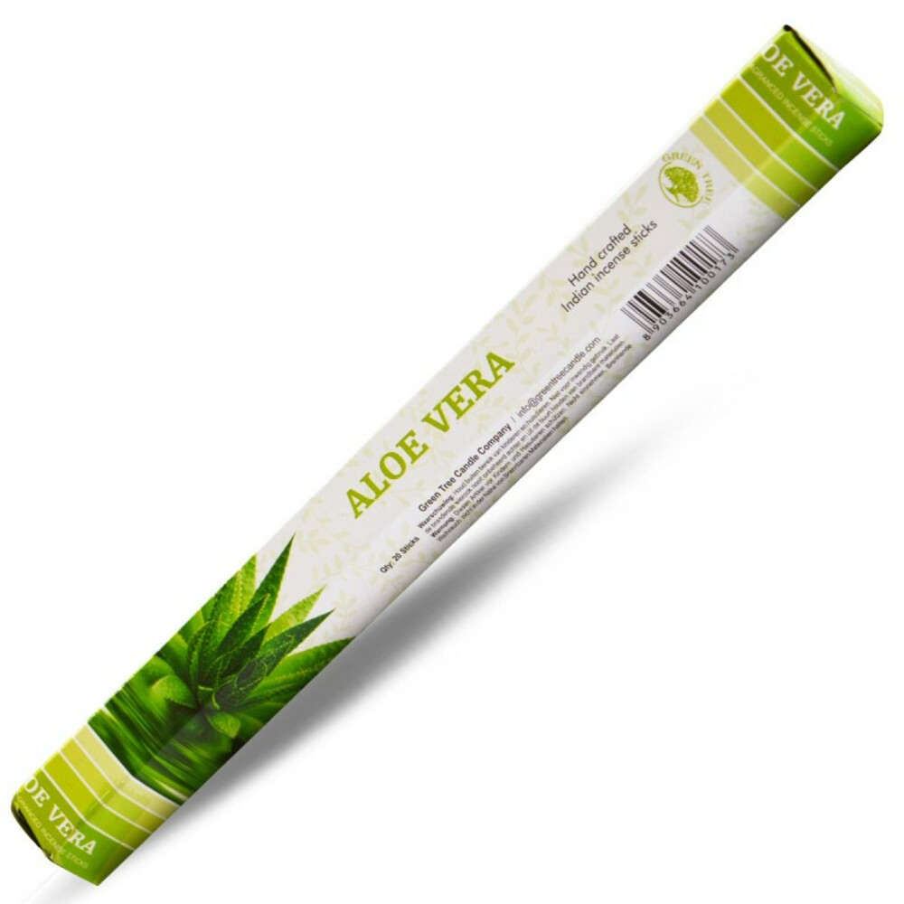 3x Green Tree Wierook Aloe Vera20 stuks
