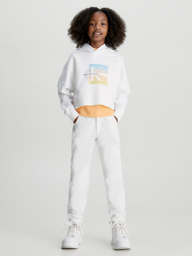 Moletom com Capuz Estampado com Logo Quadrado