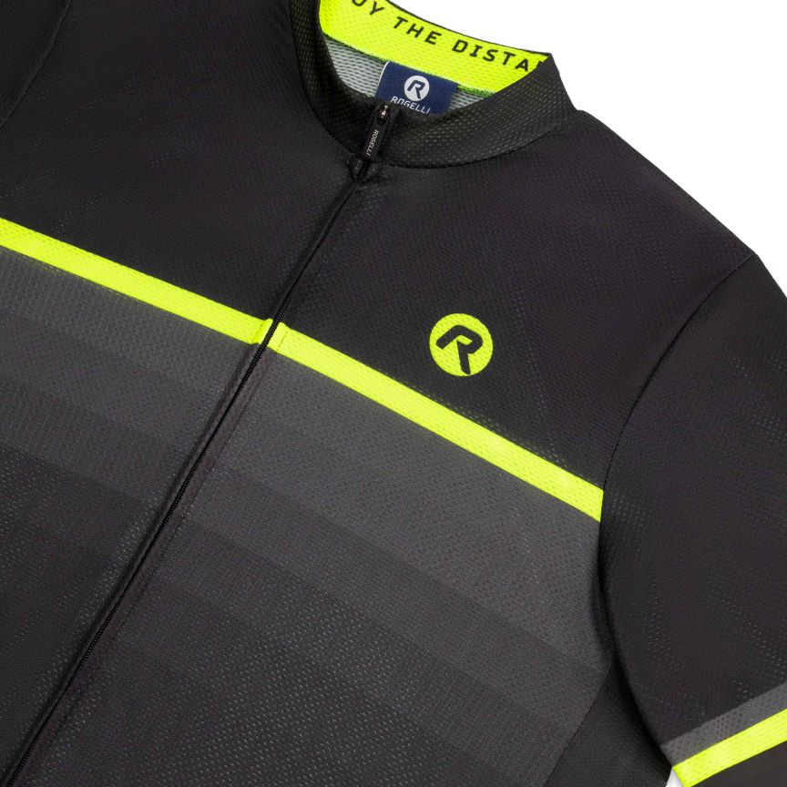 Rogelli Hero 2 Cykeltrøje Sort/Gul